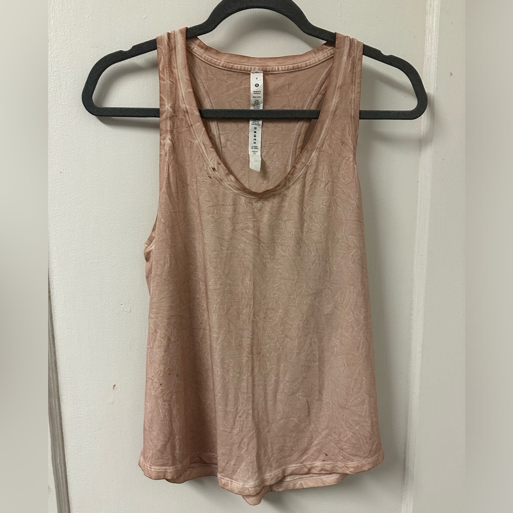 Lululemon coral Love tank top size 6